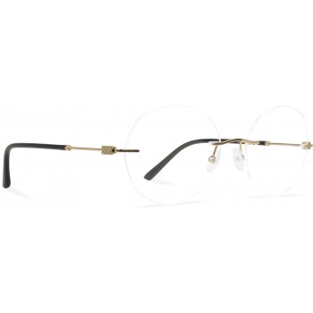 BARRETTE BARP12 oro 'reine'/negro 'khol'