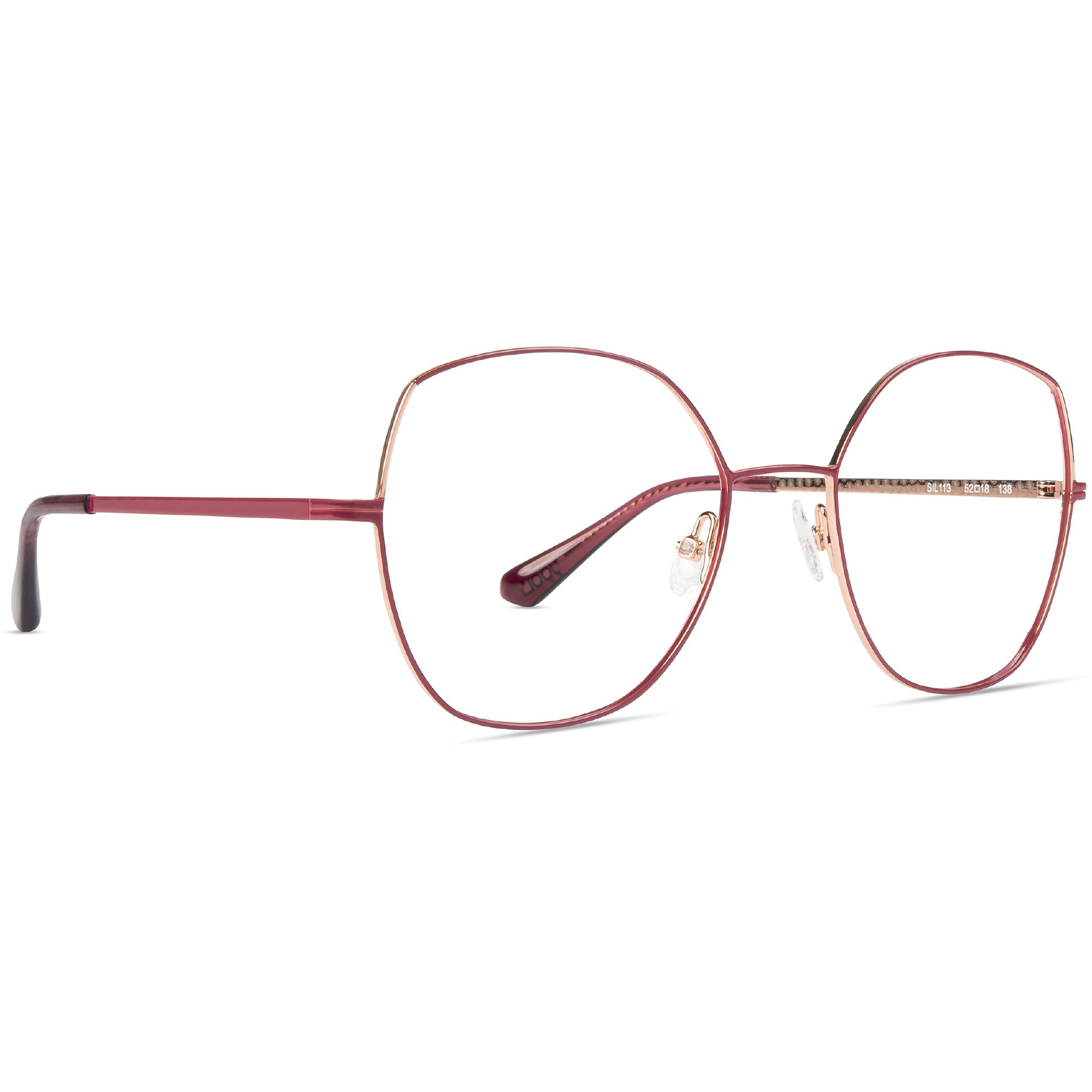 SILK SIL113 'gipsy' plum/golden pink
