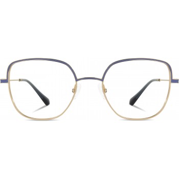 BELT BEL13 'navy' blue/golden