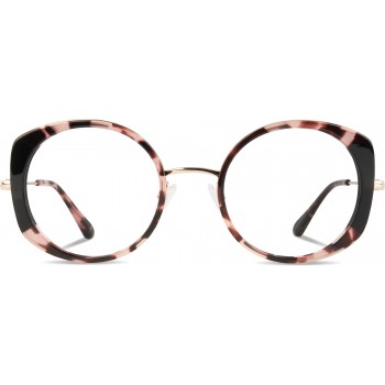 LOOSE LOO53 pink turtle-shell/'khol' black/golden