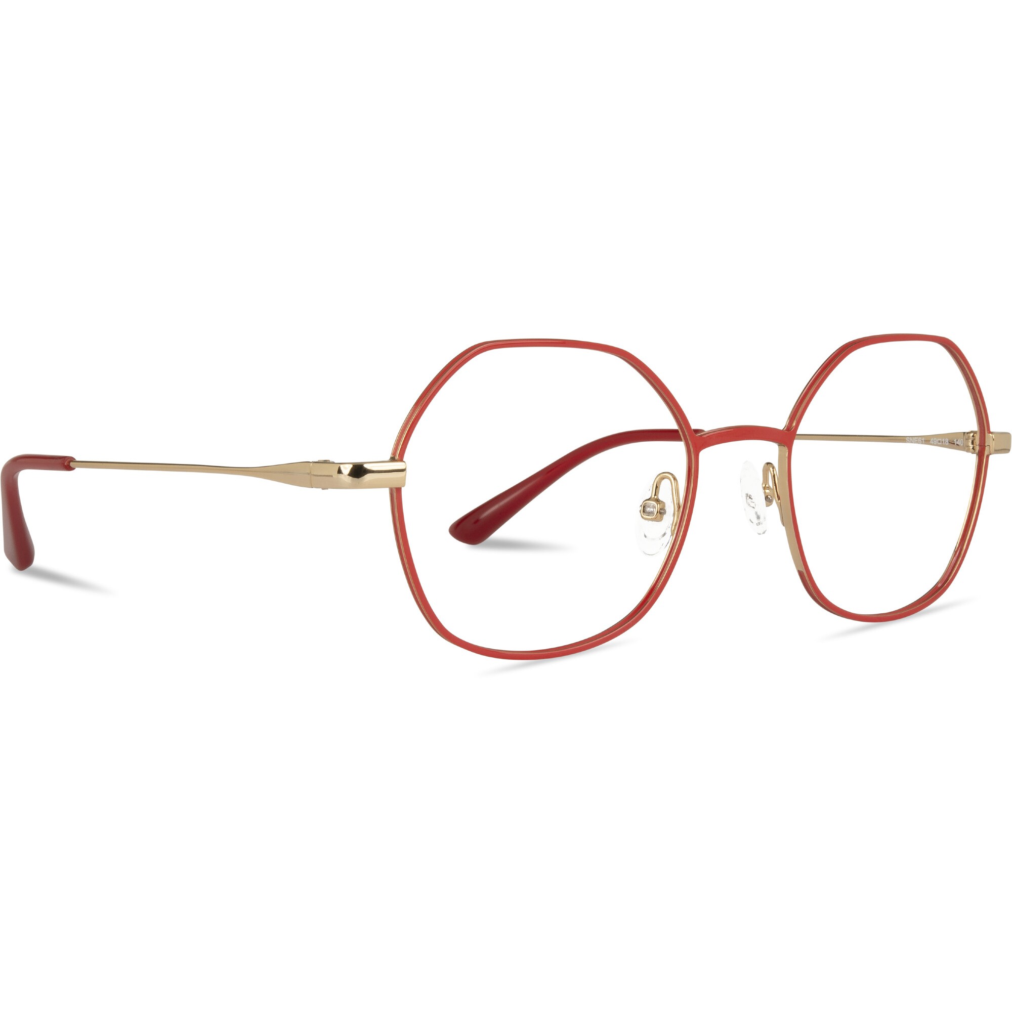 SNEAKERS SNE61 rouge rubis/or reine