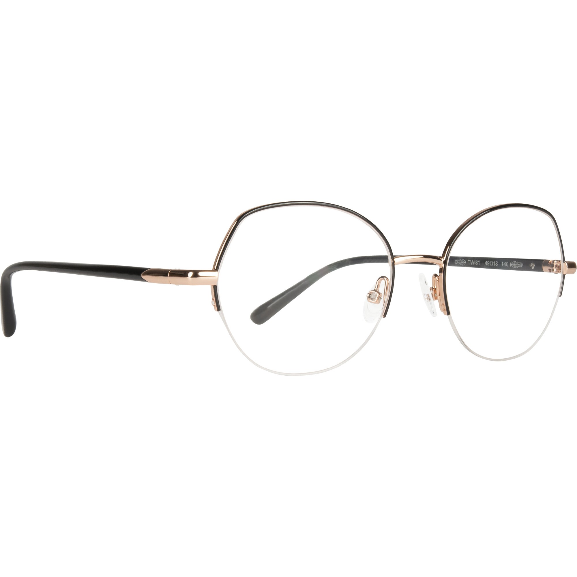 TWIN-SET TWI81 'khol' black/golden pink