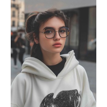 LOOSE LOO72 'khol' schwarz/schildpatt/'reine' gold